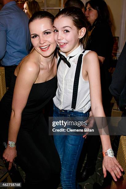 Olga Schuele and Svetlana Schuele attend the ceremony of the Askania Award 2015 at Kempinski Hotel Bristol on February 3, 2015 in Berlin, Germany.