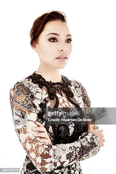 Jessica Parker Kennedy poses for a portrait during the Winter TCA panel for 'Black Sails' for the Starz Network at the Langham Huntington Hotel & Spa...