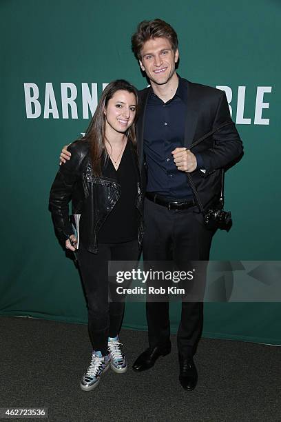 Keegan Allen promotes his new book, "life.love.beauty" with Dana Matthews at Barnes & Noble Union Square on February 3, 2015 in New York City.