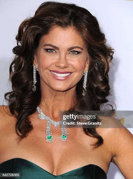 Kathy Ireland arrives at the NBC And Time Inc. 50th Anniversary Celebration Of Sports Illustrated Swimsuit Issue Hosted By Heidi Klum at Dolby...