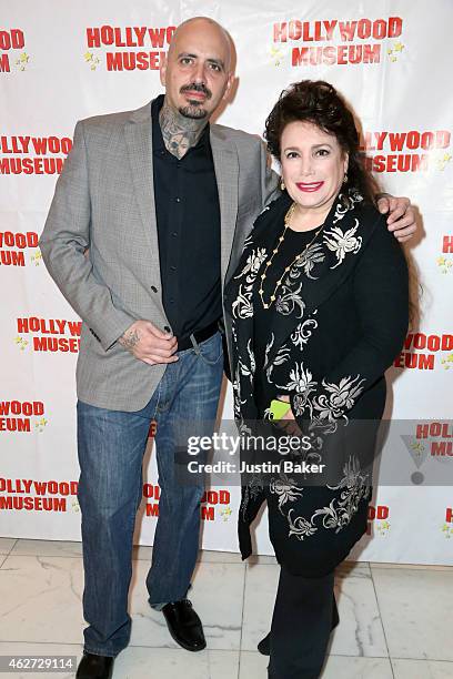 Michael Flores and Donelle Dadigan attend the Hollywood Museum Presents Annual Celebration of Entertainment Awards Exhibition at The Hollywood Museum...