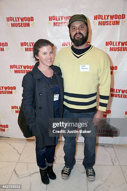 Katherine Johnson and Tyler Robinson attend the Hollywood Museum Presents Annual Celebration of Entertainment Awards Exhibition at The Hollywood...