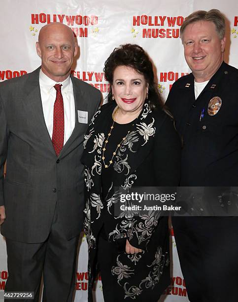 Hollywood Captain Peter Zarcone, Donelle Dadigan, and a fellow LAPD Captain attend the Hollywood Museum Presents Annual Celebration of Entertainment...