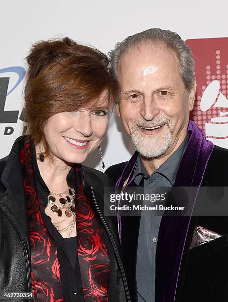 Newton and music producer Eddie Kramer attend the Eighth Annual GRAMMY week event honoring three-time GRAMMY Winner Nile Rodgers, hosted by the The...
