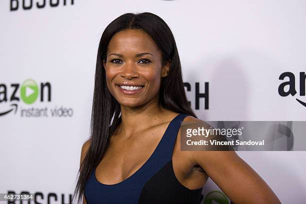 Actress Rose Rollins attends the "Bosch" premiere screening at The Dome at Arclight Hollywood on February 3, 2015 in Hollywood, California.