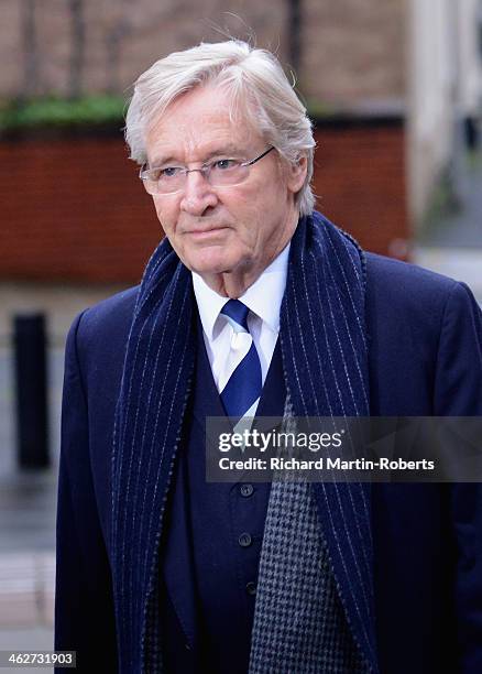 Actor William Roache arrives to face charges of indecent assault at Preston Crown Court on January 15, 2014 in Preston, Lancashire.