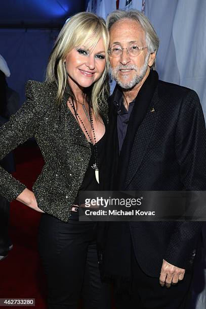 Musician Mindi Abair and National Academy of Recording Arts and Sciences President Neil Portnow attend the Eighth Annual GRAMMY week event honoring...