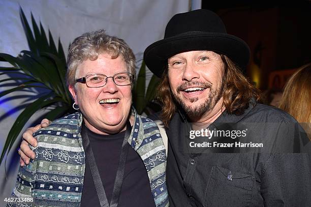 Recording engineer Leslie Ann Jones and the Recording Academy's George Flanigan attend the Eighth Annual GRAMMY week event honoring three-time GRAMMY...