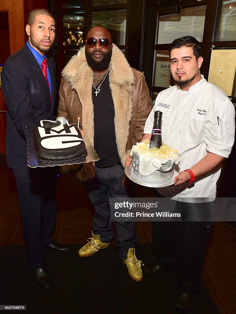 Rick Ross Private Birthday Dinner Party At Ocean Prime