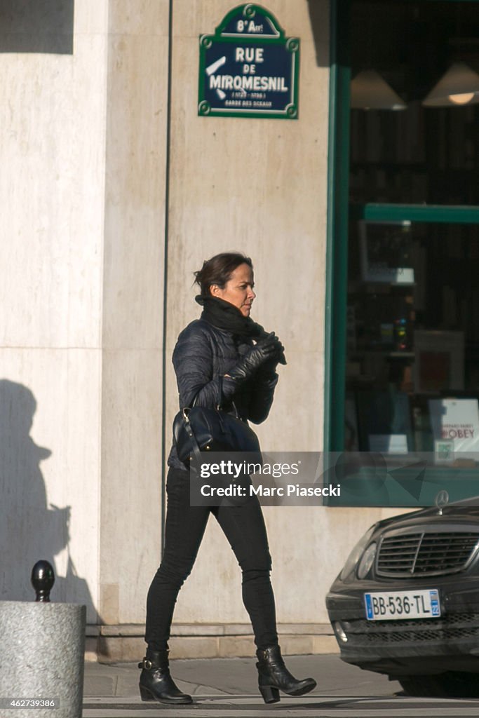 Celebrity Sightings In Paris - February 04, 2015