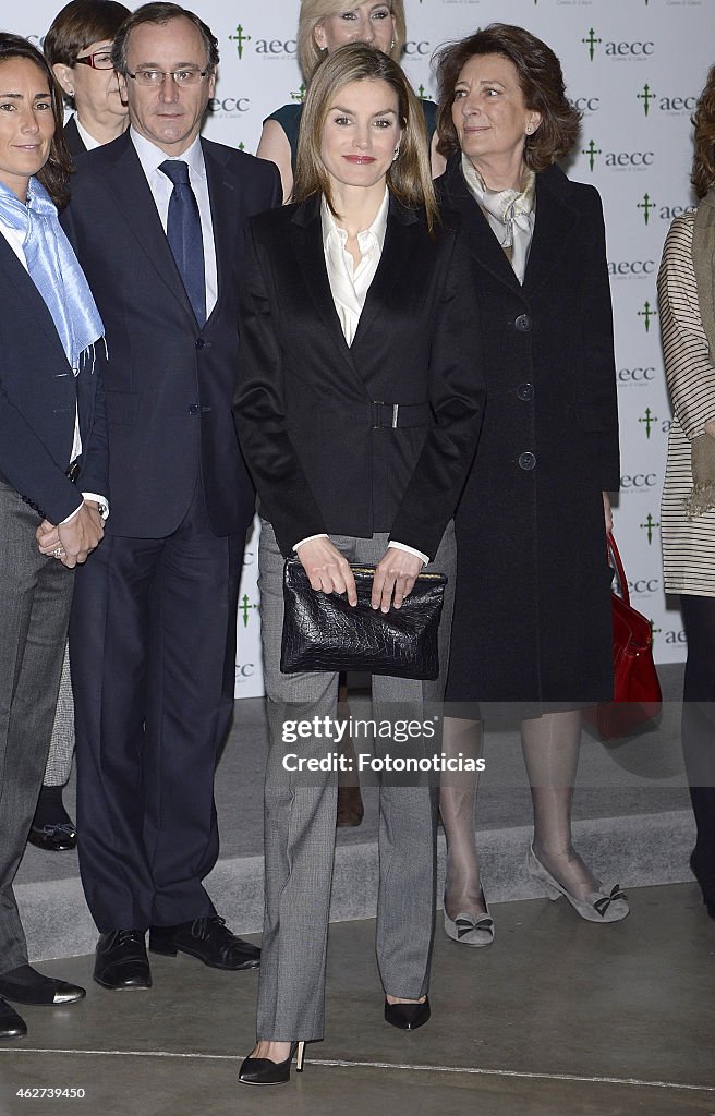 Queen Letizia of Spain Attends A Forum Against Cancer
