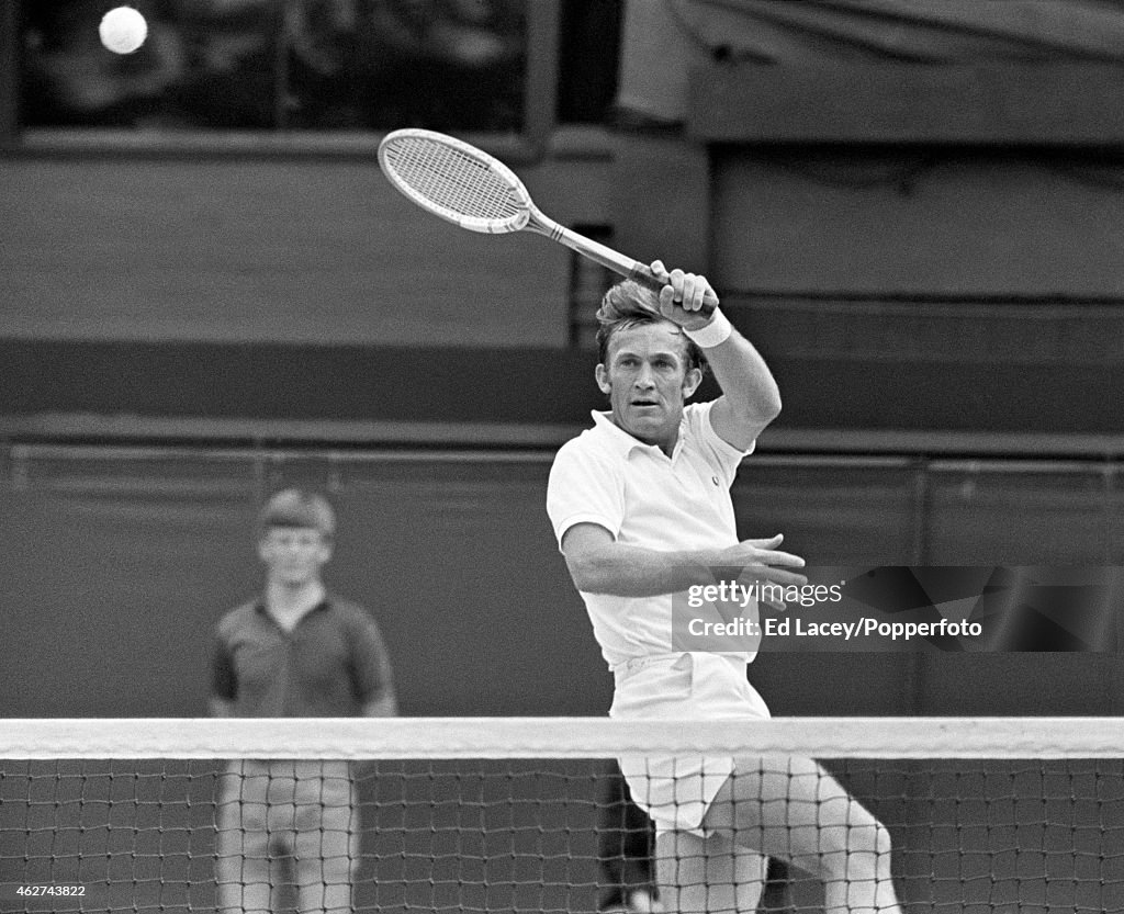 Tony Rouch Tony Roche of Australia in action during the Men's Singles Final at ...