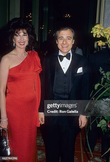 Composer Lalo Schifrin and wife Donna attend the Third Annual BMI Motion Picture & Television Awards on May 26, 1988 at the Beverly Wilshire Hotel in...