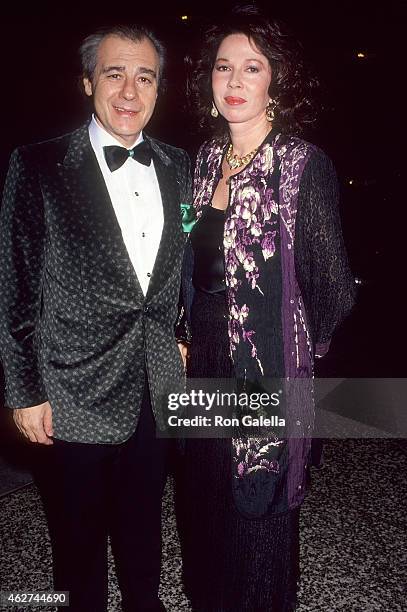 Composer Lalo Schifrin and wife Donna attend the 12th Annual CableACE Awards - Non-Broadcast Ceremony on January 11, 1991 at the Beverly Wilshire...