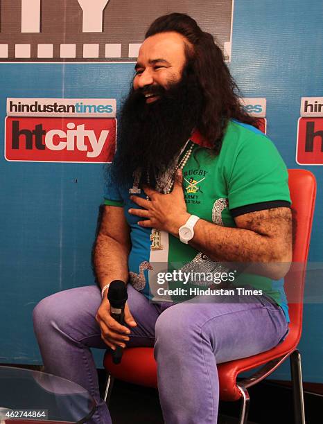 Spiritual leader and the head of the India-based socio-spiritual organisation Dera Sacha Sauda, Gurmeet Ram Rahim Singh during an exclusive interview...