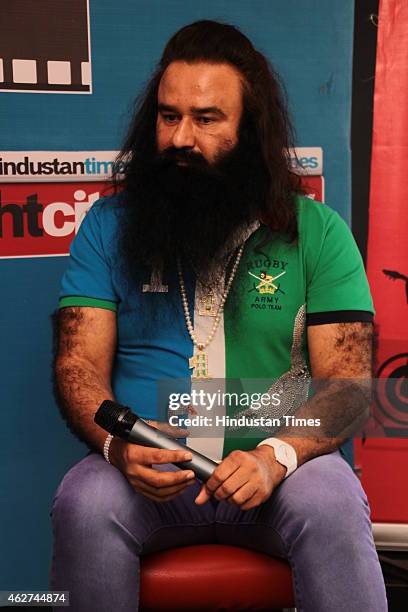 Spiritual leader and the head of the India-based socio-spiritual organisation Dera Sacha Sauda, Gurmeet Ram Rahim Singh during an exclusive interview...