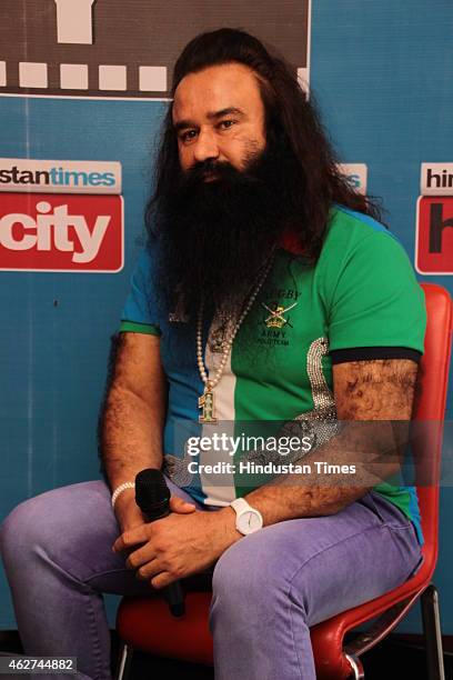 Spiritual leader and the head of the India-based socio-spiritual organisation Dera Sacha Sauda, Gurmeet Ram Rahim Singh during an exclusive interview...