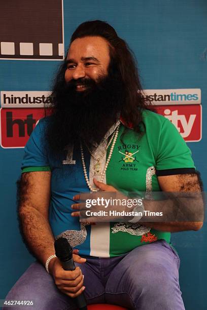 Spiritual leader and the head of the India-based socio-spiritual organisation Dera Sacha Sauda, Gurmeet Ram Rahim Singh during an exclusive interview...