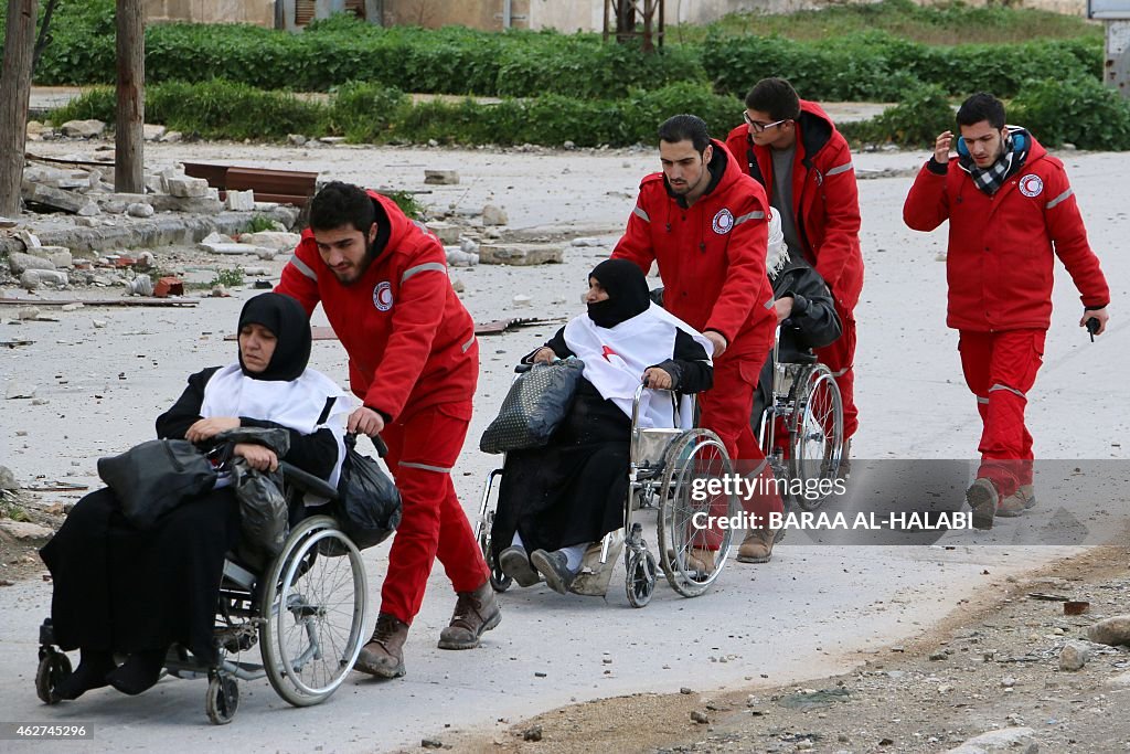 SYRIA-CONFLICT-AID-RED CRESCENT 