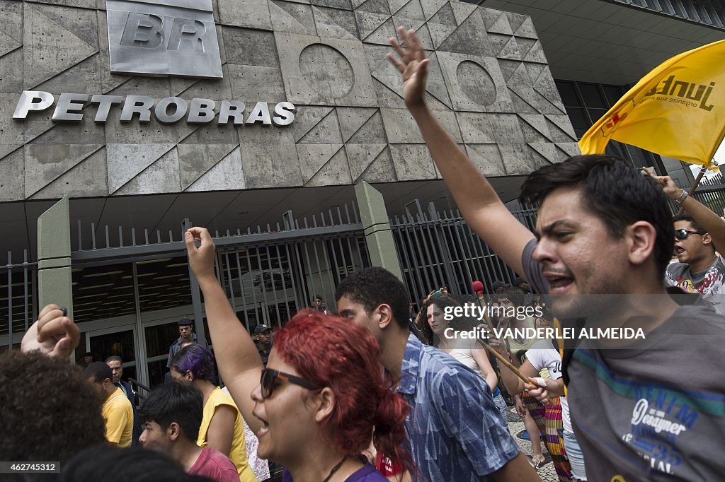 BRAZIL-PETROBRAS-PROTEST