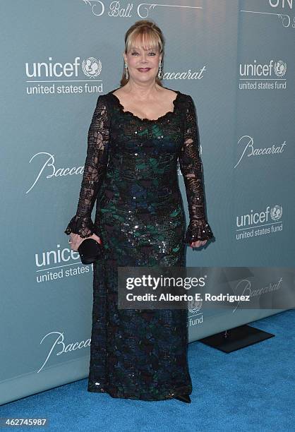 Socialite Candy Spelling arrives to the 2014 UNICEF Ball Presented by Baccarat at the Regent Beverly Wilshire Hotel on January 14, 2014 in Beverly...