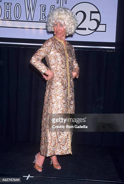 Actress Lin Shaye attends the 25th Annual NATO/ShoWest Convention on March 9, 1999 at Bally's Hotel & Casino in Las Vegas, Nevada.