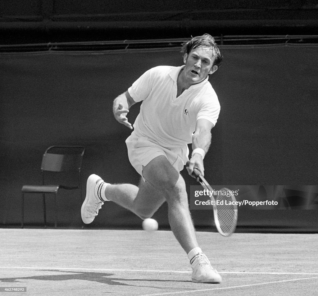 Anthony Roche Tony Roche of Australia in action at Wimbledon, circa July 1970 ...