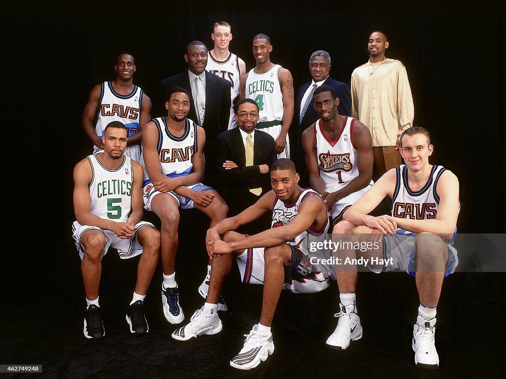 All Star Rookie Class The East Roster poses for a portrait prior to the Rookie Challenge ...