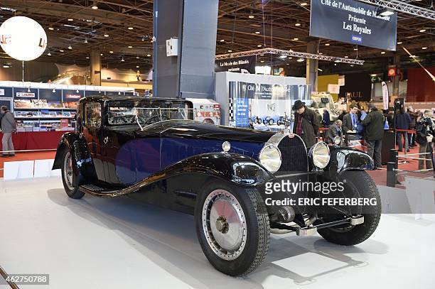 Bugatti Royale La Limousine 1933 is displayed at the Retromobile car show on February 4, 2015 in Paris. AFP PHOTO / ERIC FEFERBERG