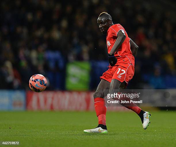 Mamadou Sakho of Liverpool during the FA Cup Fourth Round Replay match between Bolton Wanderers and Liverpool at Macron Stadium on February 4, 2015...