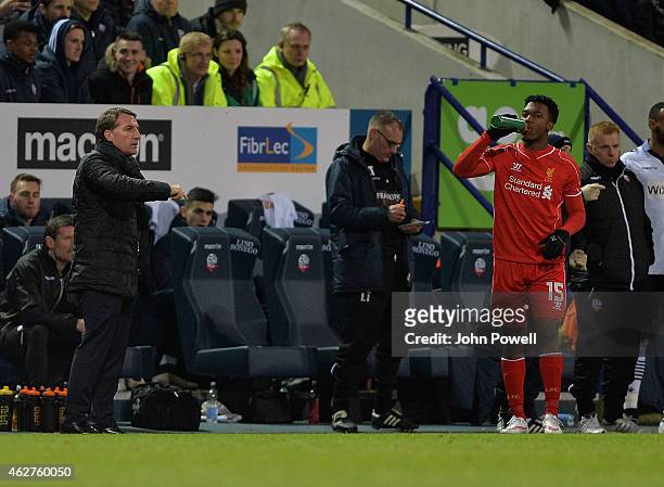 Daniel Sturridge of Liverpool comes on during the FA Cup Fourth Round Replay match between Bolton Wanderers and Liverpool at Macron Stadium on...