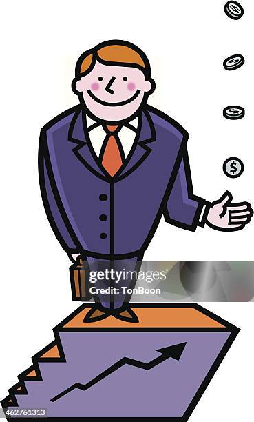 receiving bonus - strudel stock illustrations