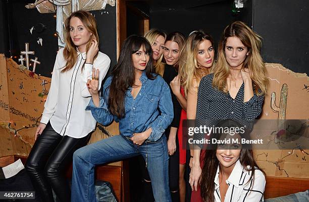 Rosie Fortescue, Zara Martin, Laura Whitmore, Amber Le Bon, Roxanne McKee, Jade Williams aka Sunday Girl and Roxie Nafousi attend an after party...