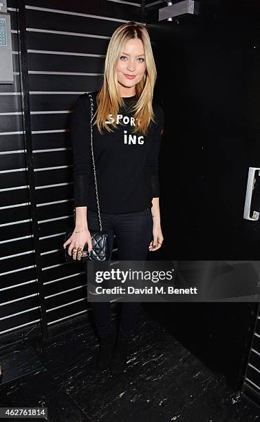 Laura Whitmore attends an after party celebrating the launch of the Pretty Ballerinas SS15 collection hosted by Zara Martin at La Bodega Negra on...