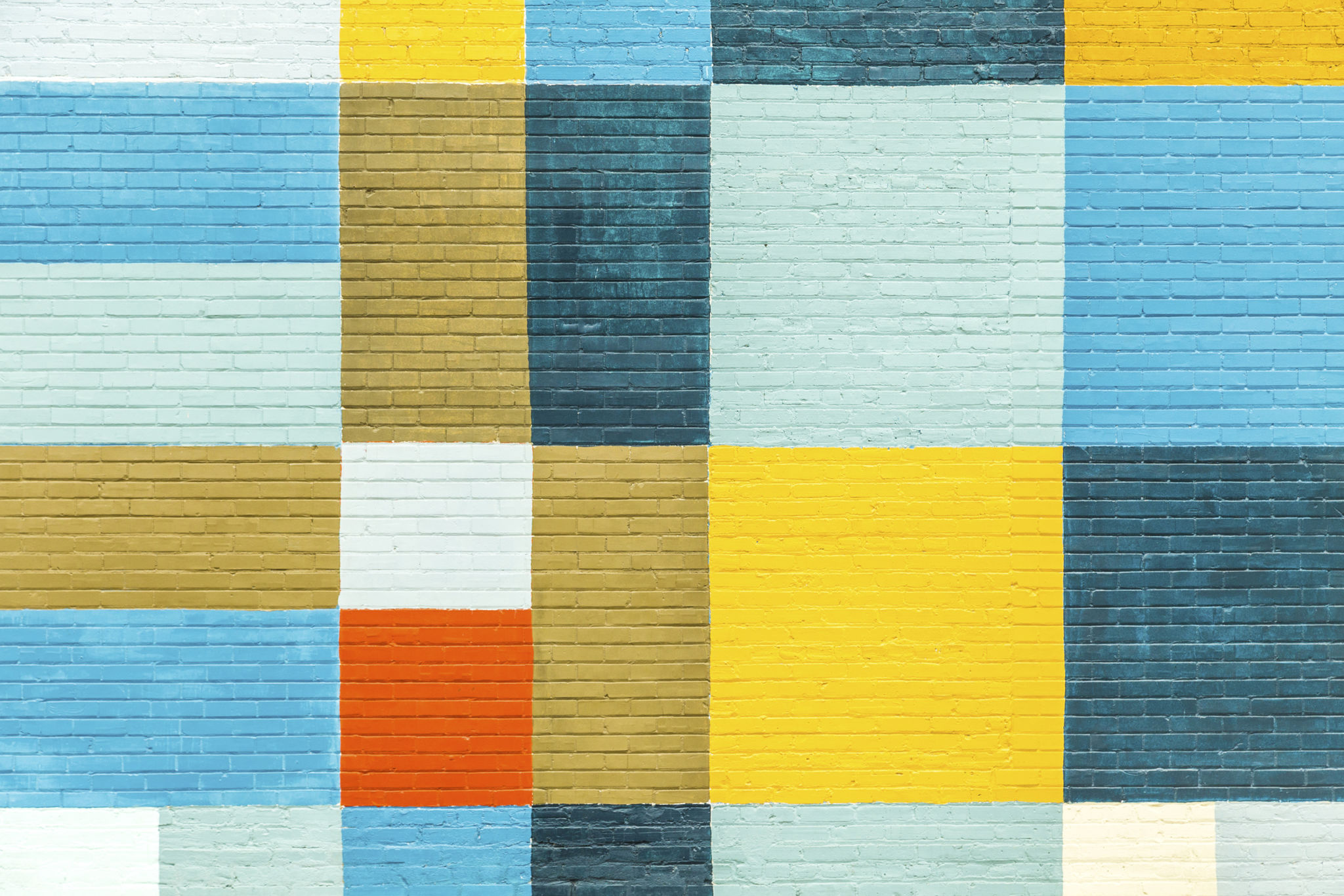 geometric wall painting