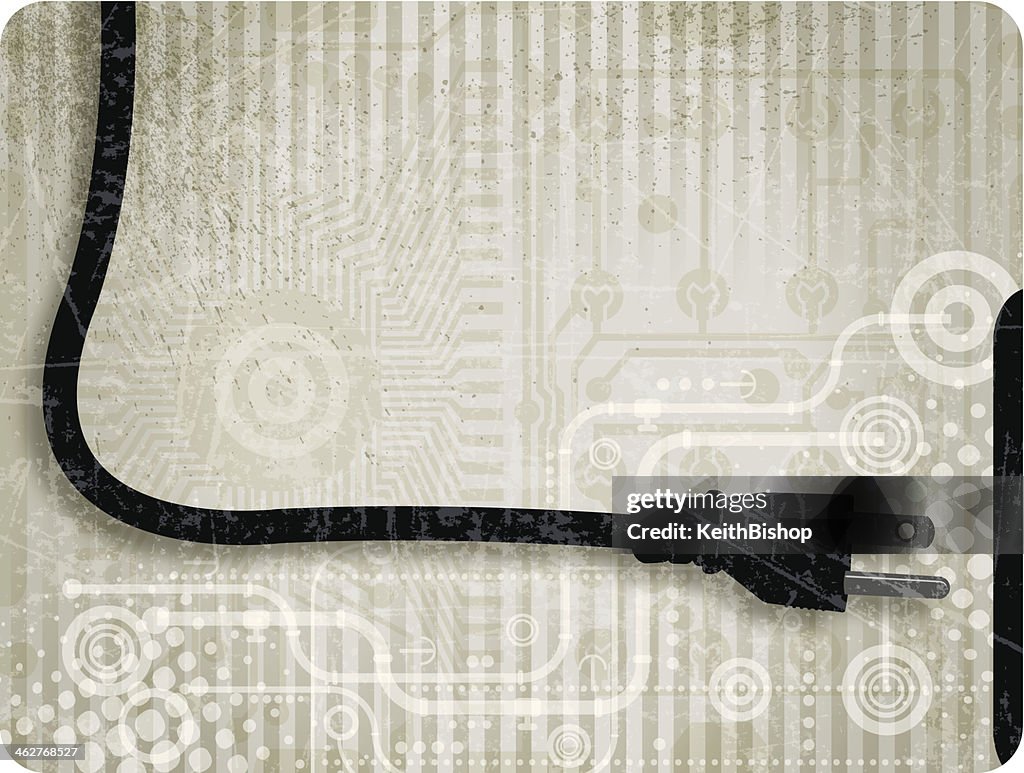 Plugged In Technology Background High-Res Vector Graphic - Getty Images