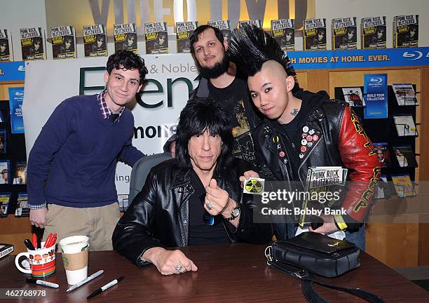 Marky Ramone of The Ramones signs copies of his book "Punk Rock Blitzkrieg: My Life As A Ramone" at Barnes & Noble Staten Island on February 4, 2015...