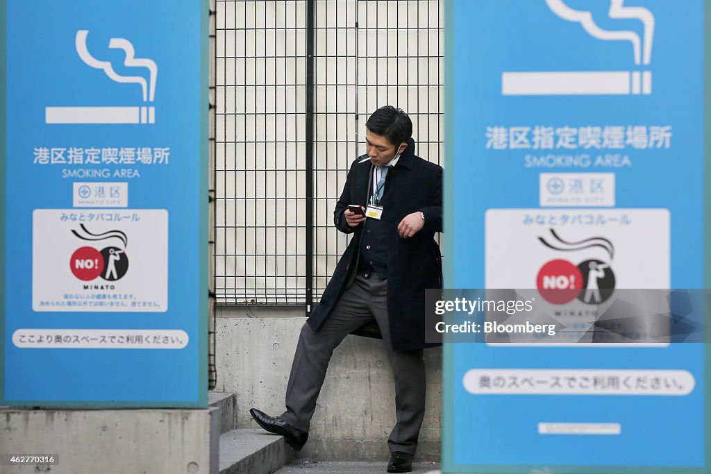 Tobacco Products And Smokers As Japan Tobacco Inc. Announces Earnings