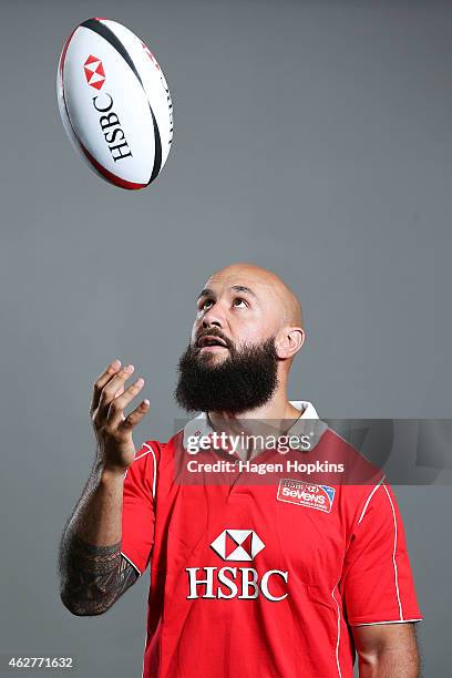 Forbes of New Zealand poses during a portrait session ahead of the 2015 HSBC Wellington World Sevens Series on February 5, 2015 in Wellington, New...