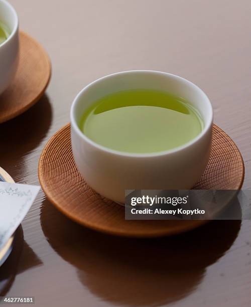 tea time - green tea stock-fotos und bilder