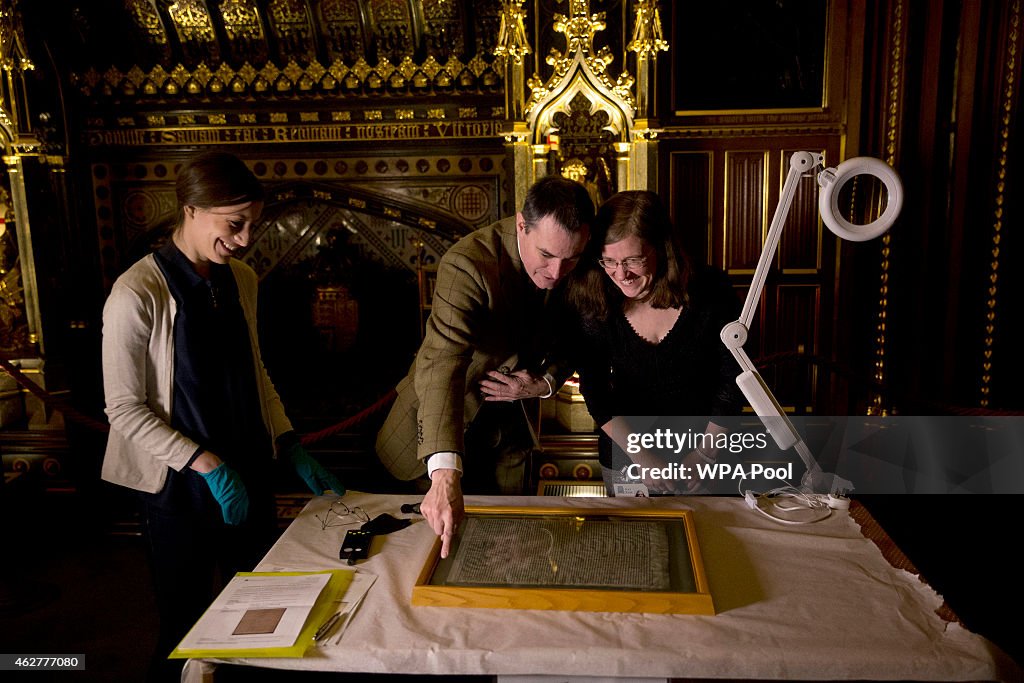 Magna Carta Documents on Show at the Houses of Parliament