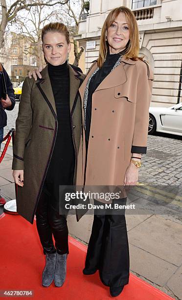 Alice Eve and mother Sharon Maughan attend a VIP Screening of "Still Alice" at The Curzon Mayfair on February 5, 2015 in London, England.