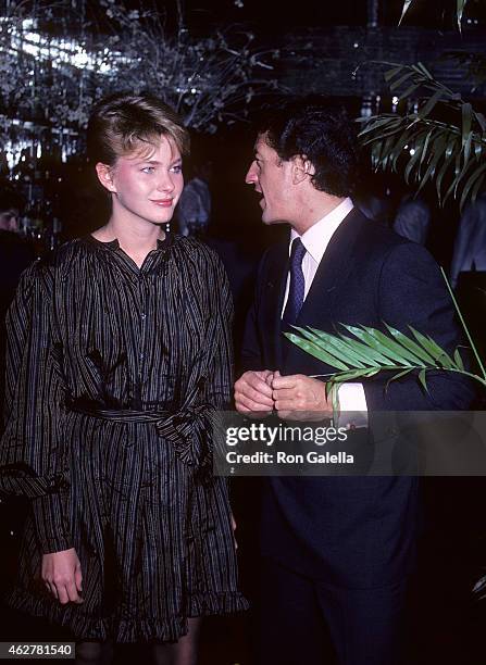 Model Marcy Schlobohm and businessman Philippe Junot on October 23, 1981 at Regine's in New York City.