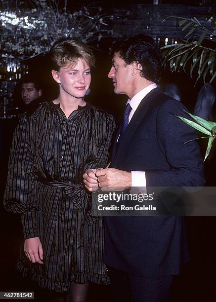 Model Marcy Schlobohm and businessman Philippe Junot on October 23, 1981 at Regine's in New York City.