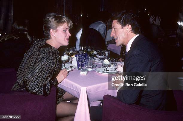 Model Marcy Schlobohm and businessman Philippe Junot on October 23, 1981 at Regine's in New York City.