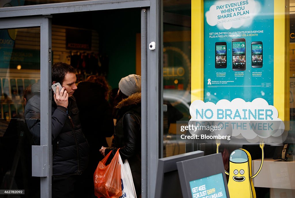 EE Mobile Phone Stores As BT Group Plc Buys Mobile Carrier For $19 Billion