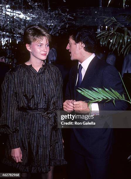 Model Marcy Schlobohm and businessman Philippe Junot on October 23, 1981 at Regine's in New York City.