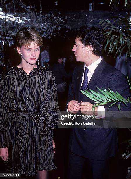 Model Marcy Schlobohm and businessman Philippe Junot on October 23, 1981 at Regine's in New York City.