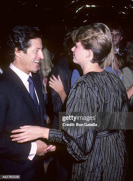 Model Marcy Schlobohm and businessman Philippe Junot on October 23, 1981 at Regine's in New York City.