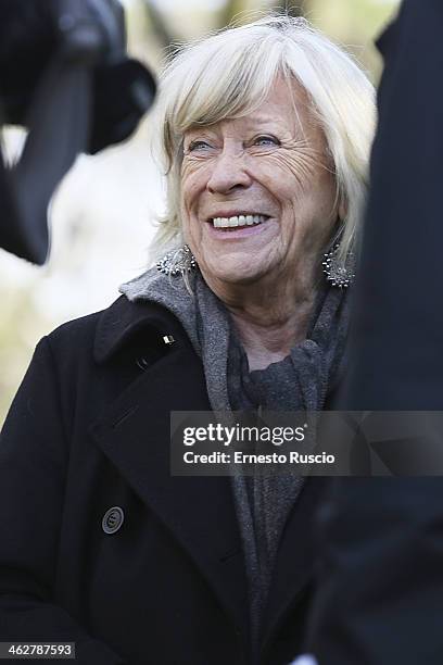 Margarethe von Trotta attends the 'Hannah Arendt' Photocall at La Casa Del Cinema on January 15, 2014 in Rome, Italy.